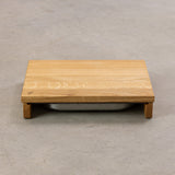 Schneidebrett mit Auffangschale - 36 x 28 x 7 cm