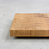 Premium Hirnholz Schneidebrett aus Eiche - 40 × 30 × 4 cm