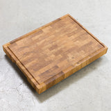 Premium Hirnholz Schneidebrett aus Eiche - 40 × 30 × 4 cm