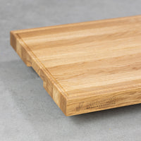 Massives Premium Schneidebrett aus Eiche - 4cm dick