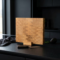 Premium Hirnholz Schneidebrett aus Eiche - 40 × 30 × 4 cm